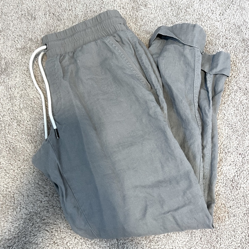 Athleta Women’s Gray Linen Joggers Size 4